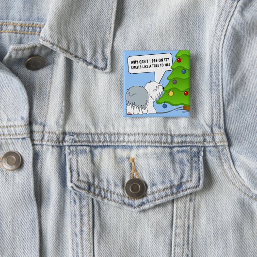 クリスマスの意味を今すぐあなたの犬に説明しなさい！ 缶バッジ (インサイチュ)