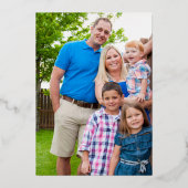 クリスマスの愛と喜びと平和のゴールドミステルートのハート 箔シーズンカード (裏面)