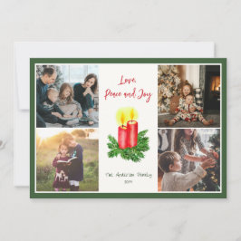 クリスマスの愛と平和と喜びの精神 4 写真 シーズンカード