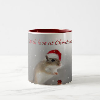 クリスマスの愛と ツートーンマグカップ