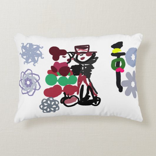 クリスマスの愛らしい散歩 アクセントクッション (正面)