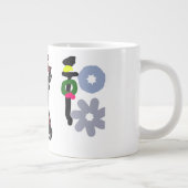 クリスマスの愛らしい散歩 ジャンボコーヒーマグカップ (右)