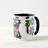 クリスマスの愛らしい散歩 マグカップ (正面右)