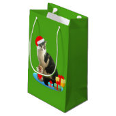 クリスマスの愛らしい猫 スモールペーパーバッグ (裏面アングル)
