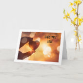 クリスマスの愛を私の愛のカードに カード (黄色い花)