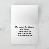 クリスマスの愛を込めたラブカード カード (内部)