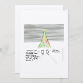 クリスマスの愛 サンキューカード (正面/裏面)