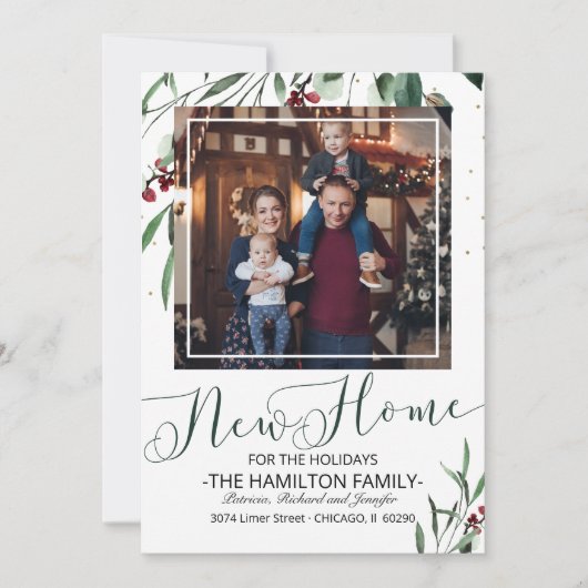 クリスマスの感動案内の写真 シーズンカード (正面)