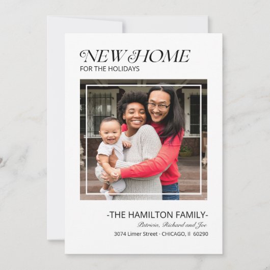 クリスマスの感動案内の写真 シーズンカード (正面)