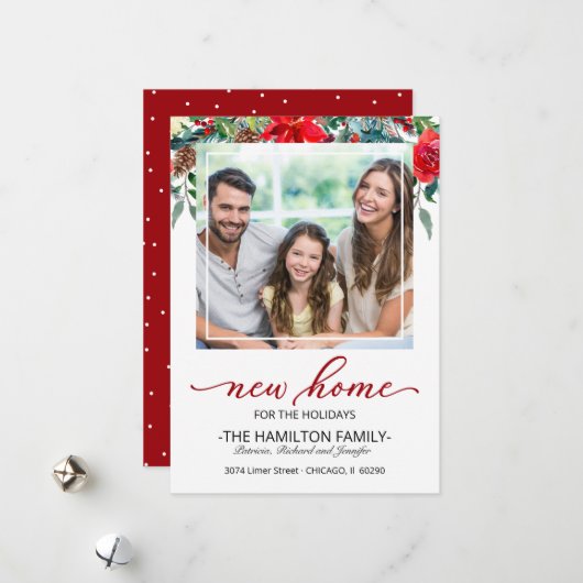 クリスマスの感動案内の写真 シーズンカード (正面/裏面インサイチュ)