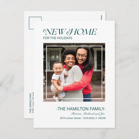 クリスマスの感動案内の写真 シーズンポストカード (正面/裏面)