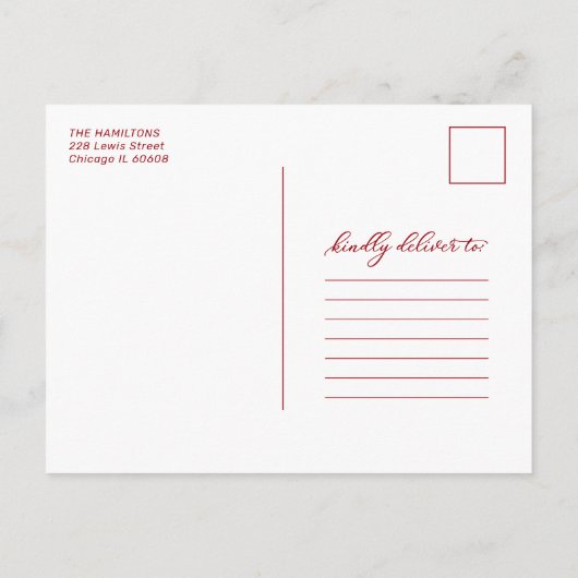 クリスマスの感動案内の写真 シーズンポストカード (裏面)