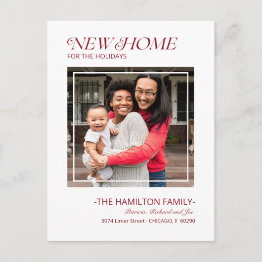 クリスマスの感動案内の写真 シーズンポストカード (正面)