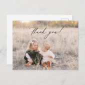 クリスマスの感謝を伝える写真カード ポストカード (正面/裏面)