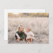 クリスマスの感謝を伝える写真ポストカード ポストカード (正面/裏面)