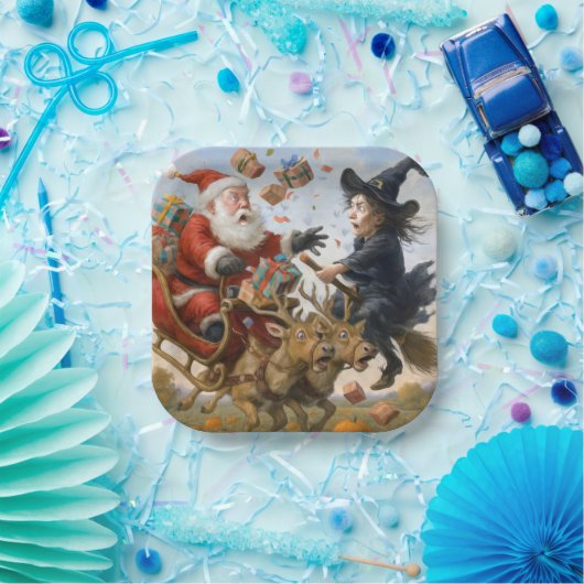 クリスマスの感謝祭とハロウィーンの休日 ペーパープレート (パーティー)