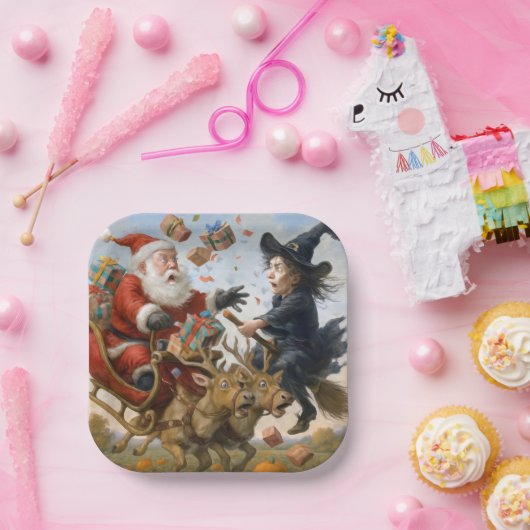 クリスマスの感謝祭とハロウィーンの休日 ペーパープレート (パーティー)