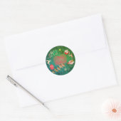 クリスマスの懐かしさ ラウンドシール (封筒)