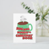 クリスマスの扉に引っ掛かる シーズンポストカード (スタンド正面)