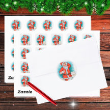 クリスマスの手紙を持つサンタクロース