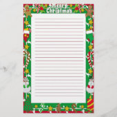 クリスマスの手紙 便箋 (正面)