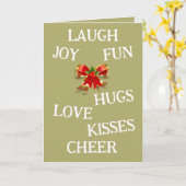 クリスマスの折り畳みカードの喜び カード (黄色い花)