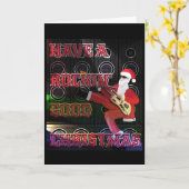 クリスマスの折り畳み式のグリーティングカードを持っている カード (黄色い花)