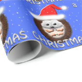 クリスマスの抱擁のハリネズミ ラッピングペーパー (ロールコーナー)