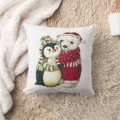 クリスマスの抱擁! クッション (ブランケット)
