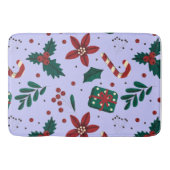 クリスマスの抽象的なパターン バスマット (正面)