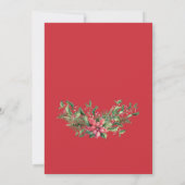 クリスマスの招待パーティー招待状冬の果実 招待状 (裏面)