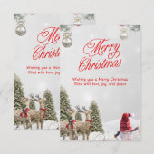 クリスマスの招待状 (正面/裏面)