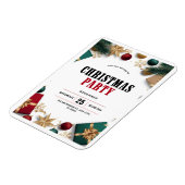 クリスマスの招待状 マグネット (左側)