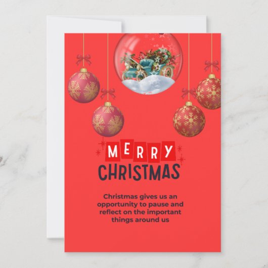 クリスマスの招待状 招待状 (正面)