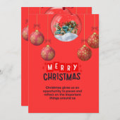 クリスマスの招待状 招待状 (正面/裏面)