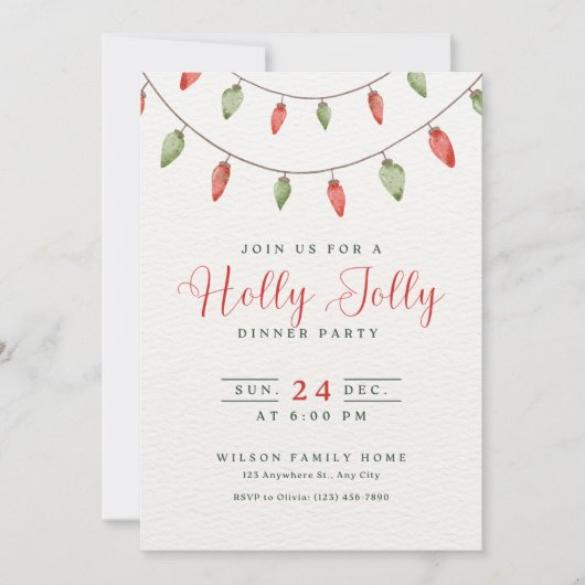 クリスマスの招待状 招待状 (正面)