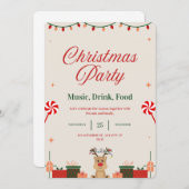 クリスマスの招待状 招待状 (正面/裏面)