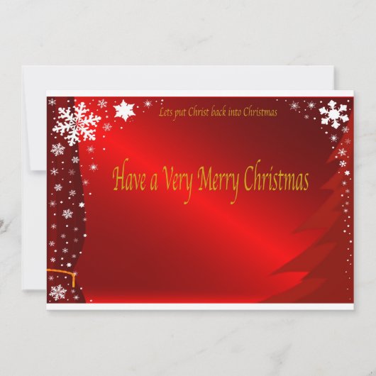 クリスマスの招待 シーズンカード (正面)