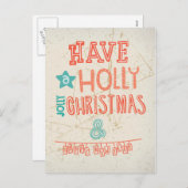 クリスマスの挨拶すてきをする シーズンポストカード (正面/裏面)