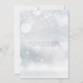 クリスマスの挨拶と雪の結晶 シーズンカード (裏面)