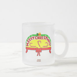 クリスマスの挨拶の小さな曇りガラスのマグカップ フロストグラスマグカップ