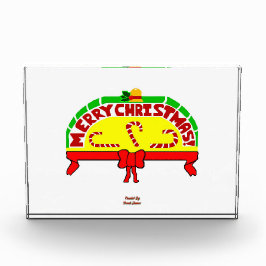 クリスマスの挨拶の横のフォトブロック フォトブロック