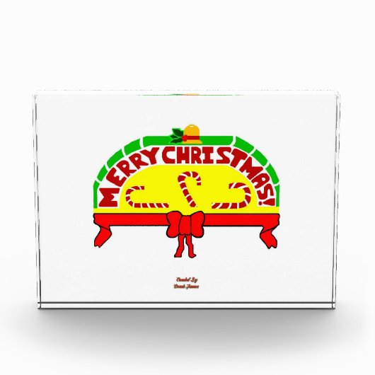 クリスマスの挨拶の横のフォトブロック フォトブロック (正面)