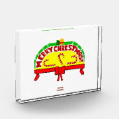 クリスマスの挨拶の横のフォトブロック フォトブロック (左)