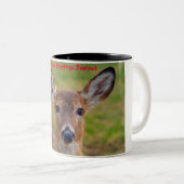 クリスマスの挨拶の深さ ツートーンマグカップ (正面右)