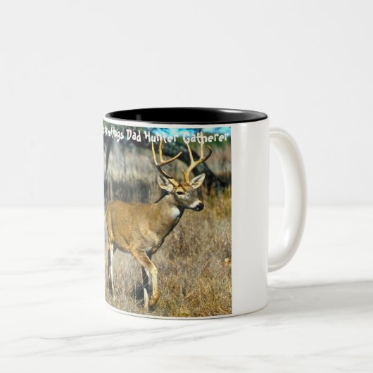 クリスマスの挨拶の深さ ツートーンマグカップ (正面右)