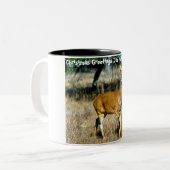 クリスマスの挨拶の深さ ツートーンマグカップ (正面左)