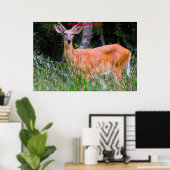 クリスマスの挨拶の深さ ポスター (ホームオフィス)