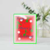 クリスマスの挨拶の郵便はがき シーズンポストカード (スタンド正面)