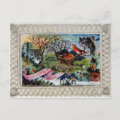 クリスマスの挨拶はがきビクトリアン。 シーズンポストカード (正面)